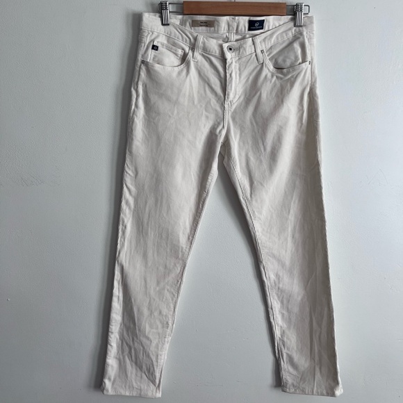 Adriano Goldschmied The Stilt Cigarette Leg Skinny Fine Cream Corduroy - Picture 1 of 7